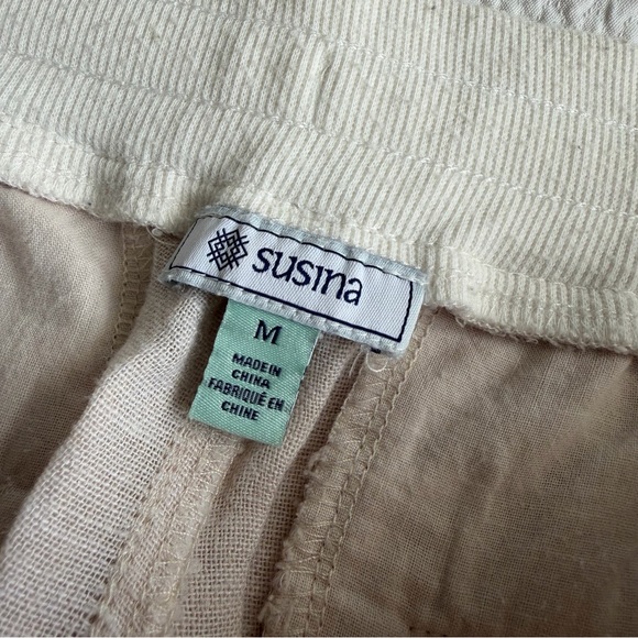 SUSINA Casual Capri Loungers in Cream - Picture 7 of 10